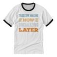Telescope Making Now Minimal Socializing Introvert Vintage Unisex Cotton Ringer T-Shirt Telescope Making Now Minimal Socializing Introvert Vintage Unisex Cotton Ringer T-Shirt