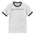 Thanksgiving Fun Nostalgia Pixels Shopping Therapy Unisex Cotton Ringer T-Shirt
