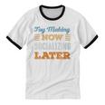 Toy Making Now Minimal Socializing Introvert Vintage Unisex Cotton Ringer T-Shirt Toy Making Now Minimal Socializing Introvert Vintage Unisex Cotton Ringer T-Shirt