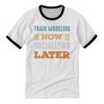 Train Modeling Now Minimal Socializing Introvert Vintage Unisex Cotton Ringer T-Shirt Train Modeling Now Minimal Socializing Introvert Vintage Unisex Cotton Ringer T-Shirt