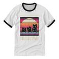 Unique Art For Introverted Cat Fans -Adults Cat Humorous Introvert Small Unisex Cotton Ringer T-Shirt