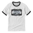 VHS Tape Rewind Glitch 90s Retro Nostalgia Please Rewind Unisex Cotton Ringer T-Shirt VHS Tape Rewind Glitch 90s Retro Nostalgia Please Rewind Unisex Cotton Ringer T-Shirt