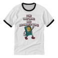 I Like Video Games Dogs And Maybe 3 People Gamer Introvert Unisex Cotton Ringer T-Shirt