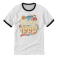 Vintage 1995 Retro Classic 90s Nostalgia Throwback Vibe Premium Tri-Blend Unisex Cotton Ringer T-Shirt