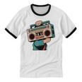 Vintage 80s 90s Retro Boombox Music Hip Hop Nostalgia Party Unisex Cotton Ringer T-Shirt Vintage 80s 90s Retro Boombox Music Hip Hop Nostalgia Party Unisex Cotton Ringer T-Shirt