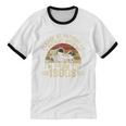 Vintage Please Be Patient With Me I'm From The 1900s Wagon Unisex Cotton Ringer T-Shirt