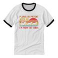 Vintage Retro Please Be Patient With Me I'm From The 1900s Unisex Cotton Ringer T-Shirt