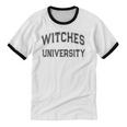Vintage Stay Away From Me WITCHES UNIVERSITY Introvert Unisex Cotton Ringer T-Shirt Vintage Stay Away From Me WITCHES UNIVERSITY Introvert Unisex Cotton Ringer T-Shirt