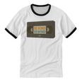 Vintage VHS Tape Humor Retro Nostalgia Graphic Premium Unisex Cotton Ringer T-Shirt