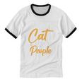 Wears Loves Cats Avoids People I Introvert Unisex Cotton Ringer T-Shirt Wears Loves Cats Avoids People I Introvert Unisex Cotton Ringer T-Shirt
