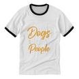 Wears Loves Dogs Avoids People I Introvert Unisex Cotton Ringer T-Shirt Wears Loves Dogs Avoids People I Introvert Unisex Cotton Ringer T-Shirt