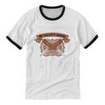 Whittling Hobby Woodcarve Introverted Wood Artist Whittler Unisex Cotton Ringer T-Shirt