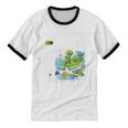 Women's Frutiger Aero Y2K Fashion Trends Statement Piece Tech Orbite Unisex Cotton Ringer T-Shirt