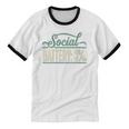Women's Social Battery 3 Introvert Sarcasm Unisex Cotton Ringer T-Shirt Women's Social Battery 3 Introvert Sarcasm Unisex Cotton Ringer T-Shirt