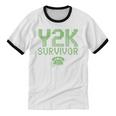Y2K Survivor 2000s Nostalgia Retro Vintage Nostalgic Unisex Cotton Ringer T-Shirt