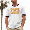1980s Nostalgia Arcade Gamer Retro Video Game Novelty Unisex Cotton Ringer T-Shirt