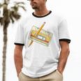 80's 90's Retro Music Party Costume Nostalgia Cassette Unisex Cotton Ringer T-Shirt