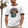 80s 90s Retro Party Costume Nostalgia Boombox Music Hip Hop Unisex Cotton Ringer T-Shirt
