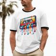 80s 90s Retro Party Costume Nostalgia Cassette Unisex Cotton Ringer T-Shirt