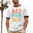 8675309 Retro Vintage 80's 90's Music Nostalgia Unisex Cotton Ringer T-Shirt