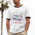 90s Baby Tired Millennial Burnout Nostalgia Parenting Unisex Cotton Ringer T-Shirt
