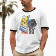 90s Retro Cassette And Walkman Nostalgia Graphic Tee Unisex Cotton Ringer T-Shirt