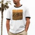 90s Roadtrip Animals Photo Cat Sloth Dog Retro Nostalgia Unisex Cotton Ringer T-Shirt
