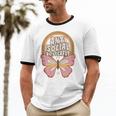 Anti-Social Introvert Butterfly Lover Unisex Cotton Ringer T-Shirt Anti-Social Introvert Butterfly Lover Unisex Cotton Ringer T-Shirt