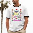 Back To 90's Christmas Nostalgia Quotes Graphic Premium Tri-Blend Unisex Cotton Ringer T-Shirt