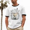 Back Off – Sheep Baa Crow Caw Pun For Introverts Unisex Cotton Ringer T-Shirt
