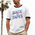 Back To Tapes Retro 80s Cassette Mixtape Nostalgia Unisex Cotton Ringer T-Shirt