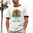 Bigfoot Introvert People Not A Big Fan Retro Sasquatch Unisex Cotton Ringer T-Shirt