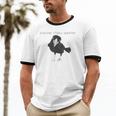 Bird Please Chew Quieter Introvert Quietness Unisex Cotton Ringer T-Shirt