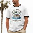 Books Helping Introvert Avoid Conversation Unisex Cotton Ringer T-Shirt