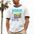 Born In The 80's But 90's Made Me Nostalgia Cassette Tape Unisex Cotton Ringer T-Shirt