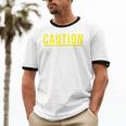 Caution Does Not Play Well With Others Introvert Unisex Cotton Ringer T-Shirt Caution Does Not Play Well With Others Introvert Unisex Cotton Ringer T-Shirt