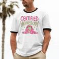 Certified Homebody Trendy Frog Introvert Unisex Cotton Ringer T-Shirt
