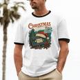 Christmas Movies Chill Retro VHS Holiday Nostalgia Unisex Cotton Ringer T-Shirt