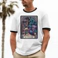 Color Graphic The Introvert Tarot Card Raglan Baseball Tee Unisex Cotton Ringer T-Shirt Color Graphic The Introvert Tarot Card Raglan Baseball Tee Unisex Cotton Ringer T-Shirt