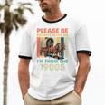 Dad Fathers Day Please Be Patient I'm From The 1900s Unisex Cotton Ringer T-Shirt