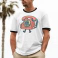 Dial It Back Retro Tech Nostalgia Vintage Premium Tri-Blend Unisex Cotton Ringer T-Shirt