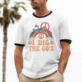 I Dig The 60s Aesthetic Nostalgia 1960's Retro 60s Party Unisex Cotton Ringer T-Shirt