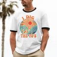 I Dig The 70s Aesthetic Nostalgia 1970's Retro 70s Party Unisex Cotton Ringer T-Shirt