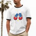 Discipline Arsenal Pinoy Nostalgia Filipino Tsinelas Unisex Cotton Ringer T-Shirt