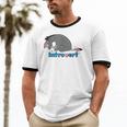 Disney Winnie The Pooh Introvert Eeyore Logo Unisex Cotton Ringer T-Shirt Disney Winnie The Pooh Introvert Eeyore Logo Unisex Cotton Ringer T-Shirt