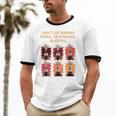 I Dont Like Morning People Introvert Coffee Lover Antisocial Premium Unisex Cotton Ringer T-Shirt
