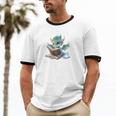 Easily Distracted By Dragons And Books Introvert Shirt Unisex Cotton Ringer T-Shirt Easily Distracted By Dragons And Books Introvert Shirt Unisex Cotton Ringer T-Shirt