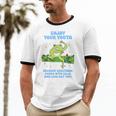 Enjoy Adulthood Comes With Bills Nostalgia Regret Unisex Cotton Ringer T-Shirt Enjoy Adulthood Comes With Bills Nostalgia Regret Unisex Cotton Ringer T-Shirt