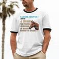 Equinetrovert Definition Equine Horse Riding Introvert Unisex Cotton Ringer T-Shirt
