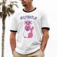 Ew People Introvert Ferrets Saying Mask Ferret Unisex Cotton Ringer T-Shirt